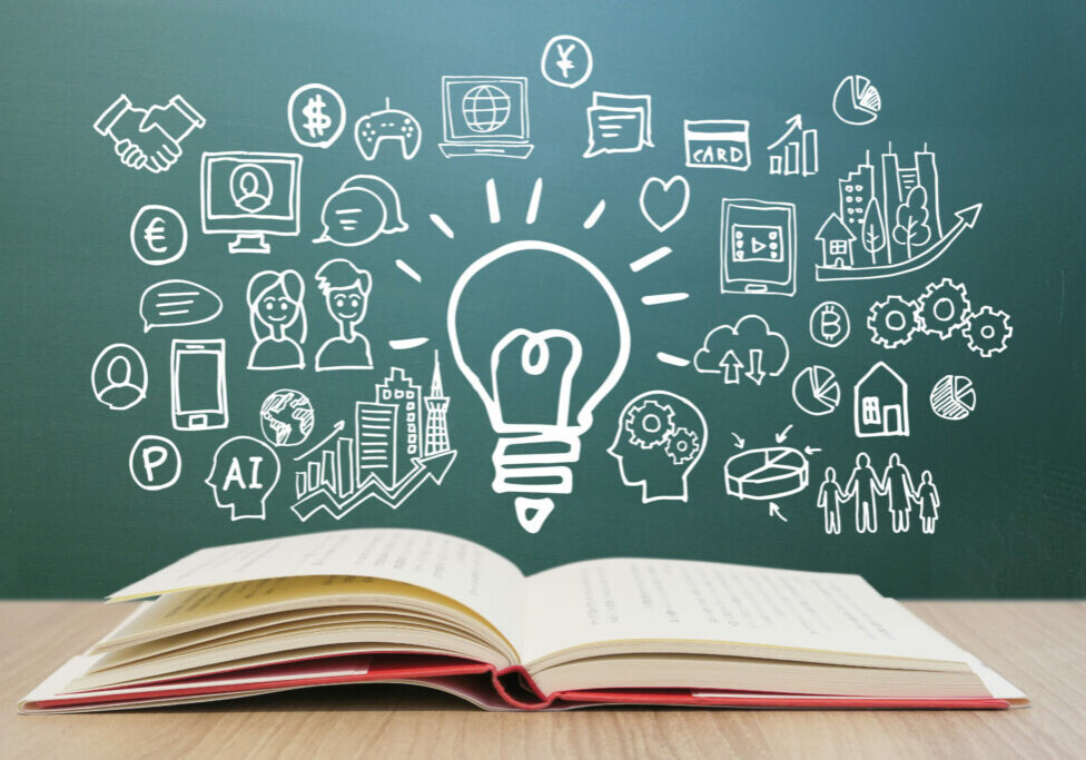 Various knowledge and blackboard backgrounds